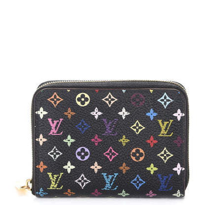 Louis Vuitton Monogram Multicolor Zippy Coin Purse Black Grenade 1 of 10