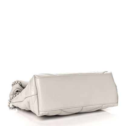 Saint Laurent Lambskin Quilted Small Loulou Puffer Monogram Chain Satchel Crema Soft 3 of 8