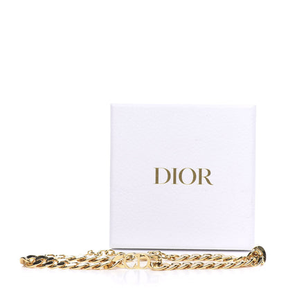 Christian Dior Metal Danseuse Etoile Chain Choker Necklace Gold 4 of 4