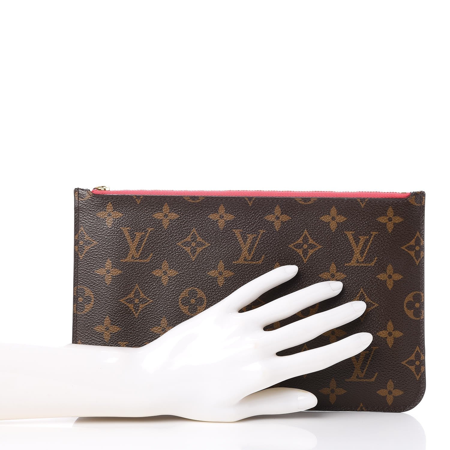 Louis Vuitton Monogram Neverfull MM GM Pochette Pink 2 of 7