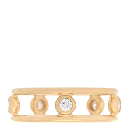 Tiffany 18K Yellow Gold Diamond Elsa Peretti Diamonds by the Yard Ring 54 7 1 of 5