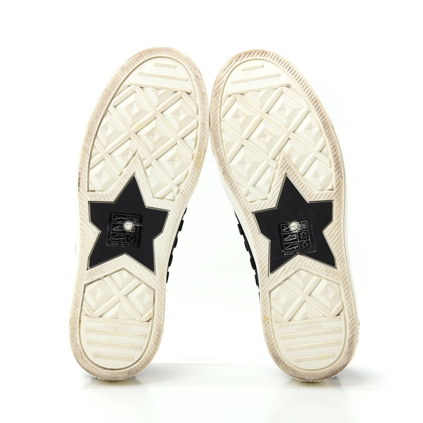 Canvas Dot Walk'N'Dior Low Top Sneakers 37.5 Black