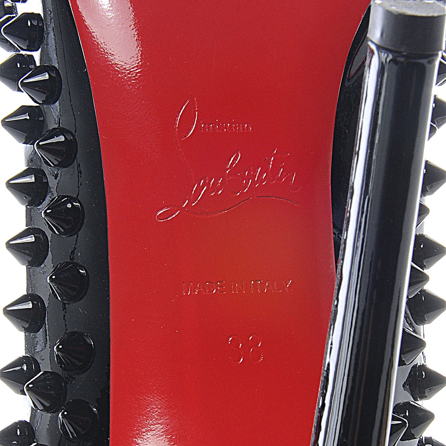 Patent Pigalle Spikes 120 Pumps 38 Black