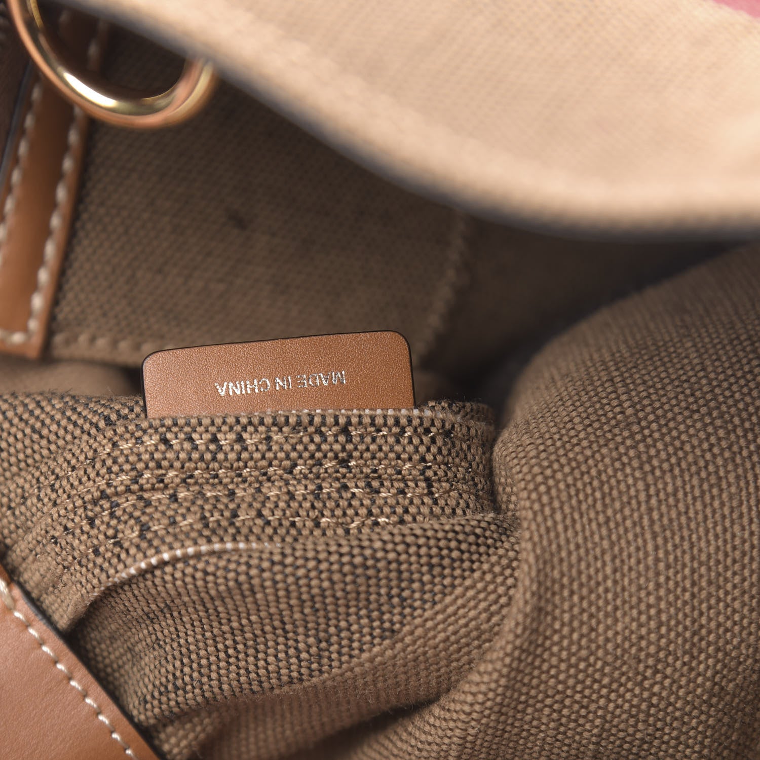 Burberry Canvas Mega Check Medium Ashby Hobo Black 7 of 11
