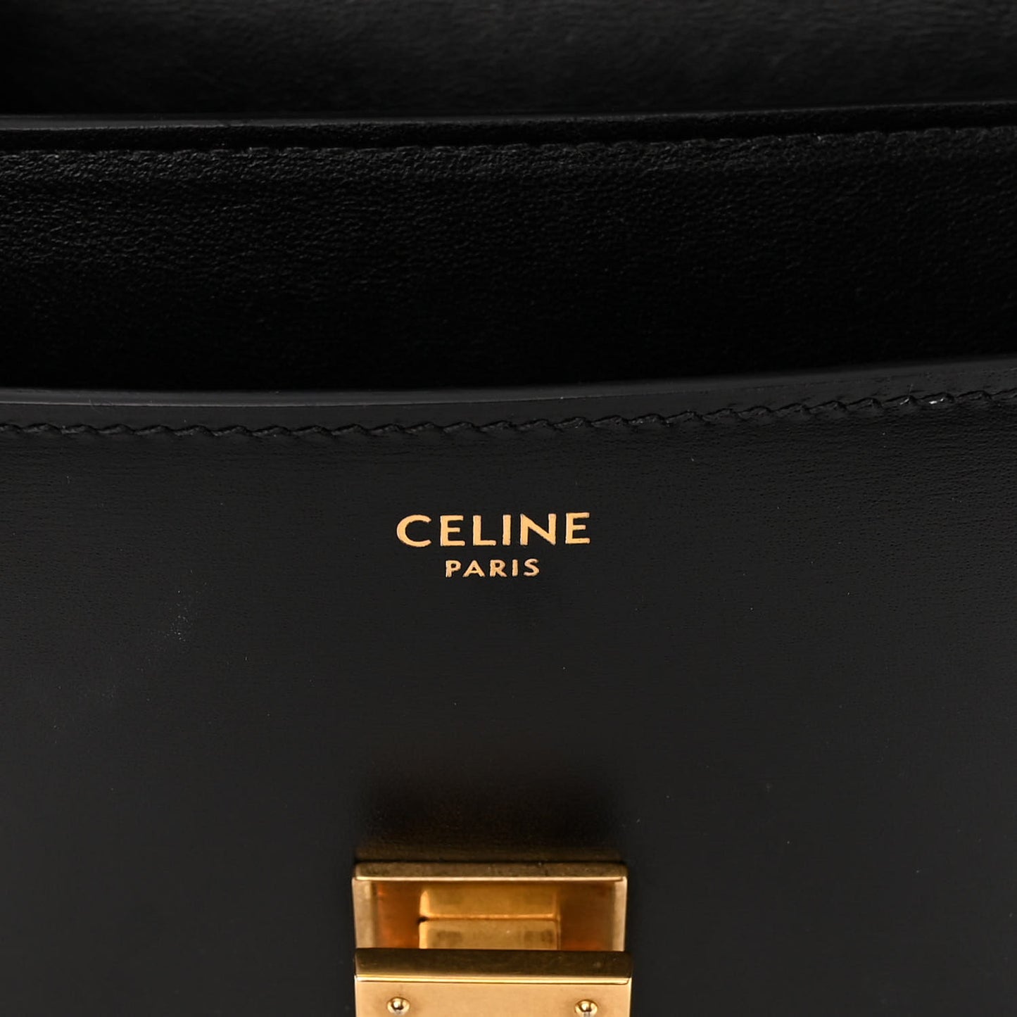 Box Calfskin Teen Classic Box Flap Bag Black
