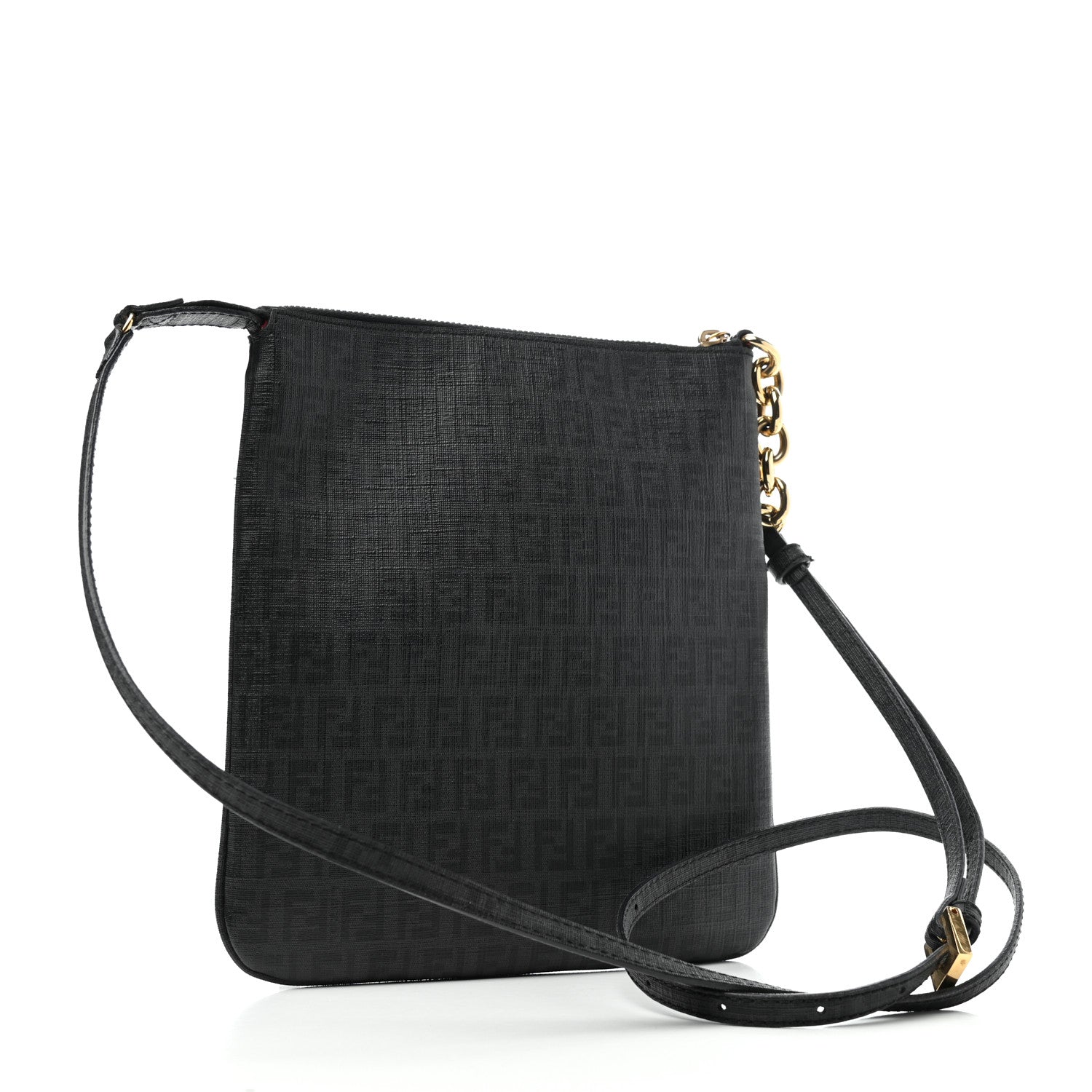 Fendi Zucchino Spalmati Forever Small Crossbody Black 2 of 4