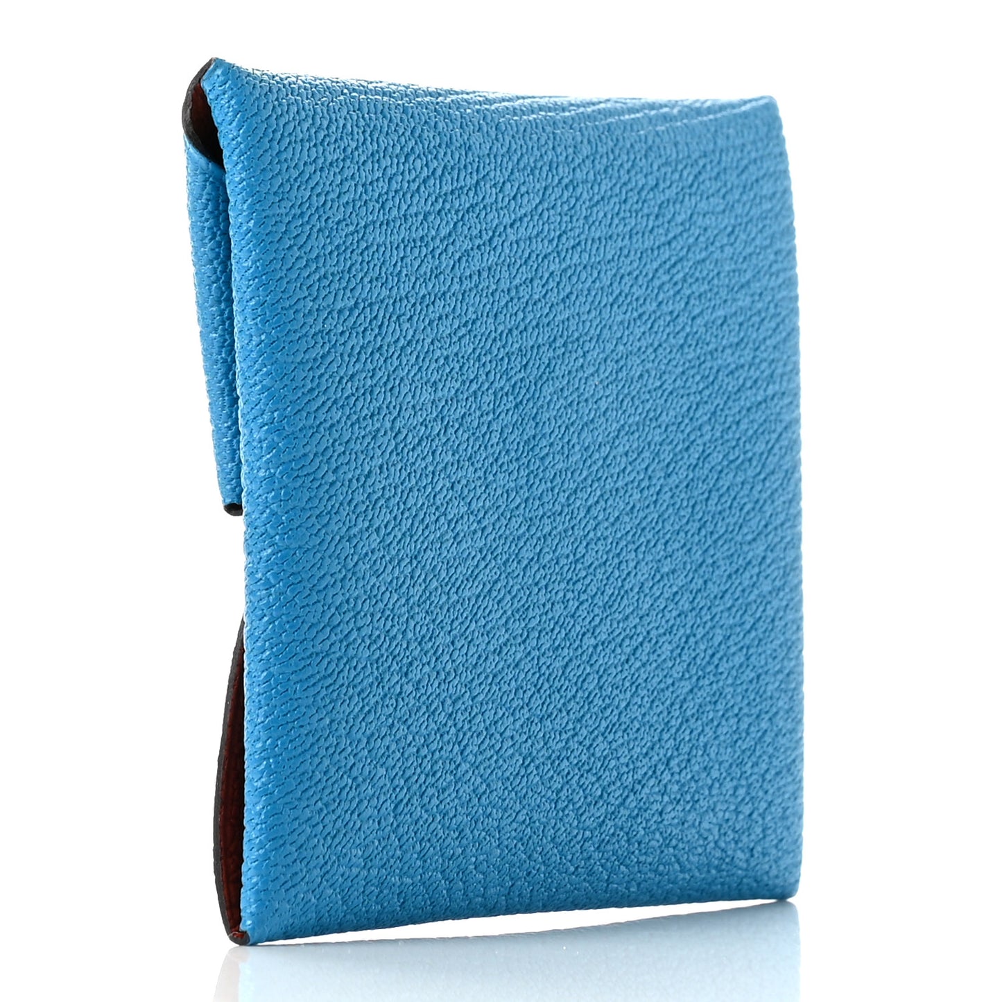 Chevre Mysore Bastia Verso Coin Purse Bleu Frida Cuivre