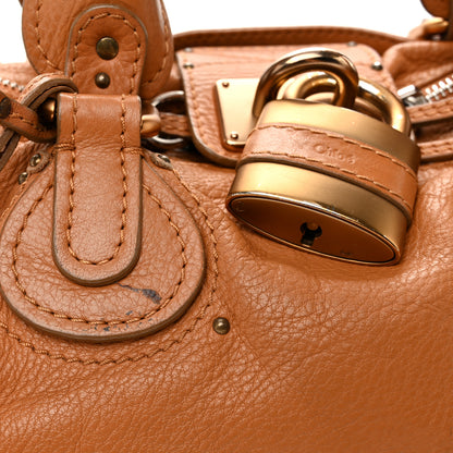 Chloe Calfskin Medium Paddington Satchel Tan 12 of 12