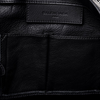 Balenciaga Supple Calfskin Papier A4 Zip Around Tote Black 8 of 24