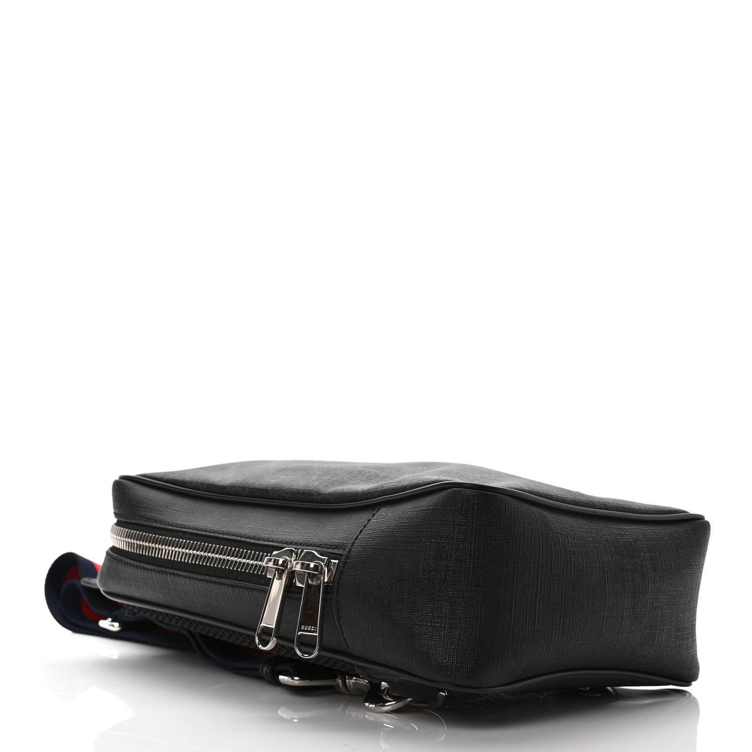 Gucci GG Supreme Monogram Web Belt Bag Black Grey 3 of 10