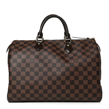Louis Vuitton Damier Ebene Speedy 35 1 of 19