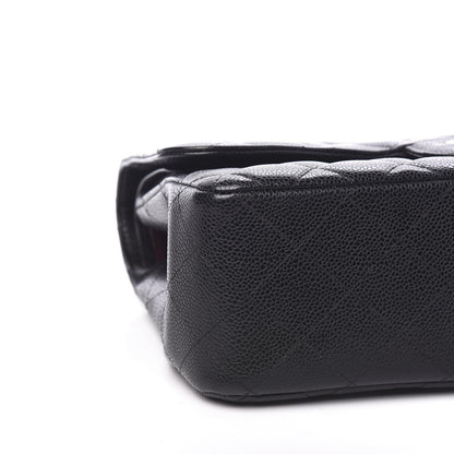 Chanel Caviar Quilted Jumbo Double Flap Black 7 of 8