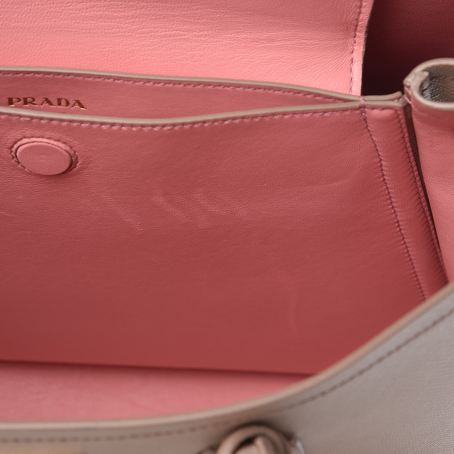 Prada Saffiano Cuir Medium Double Bag Cammeo Rosa 11 of 13