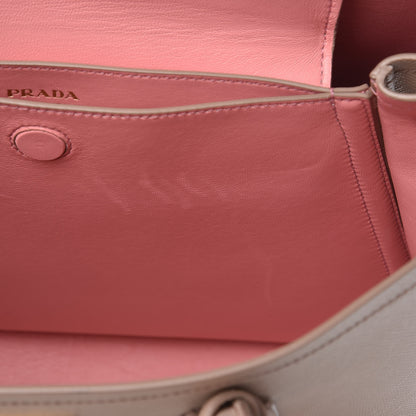 Prada Saffiano Cuir Medium Double Bag Cammeo Rosa 11 of 13
