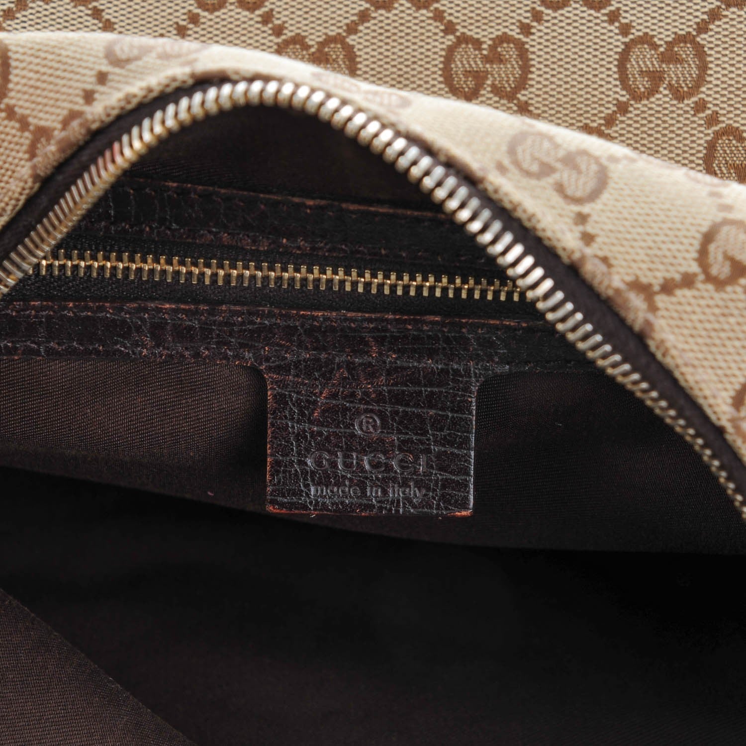 Gucci Monogram Medium Horsebit Chain Hobo Dark Brown 6 of 7