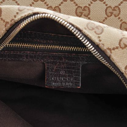 Gucci Monogram Medium Horsebit Chain Hobo Dark Brown 6 of 7