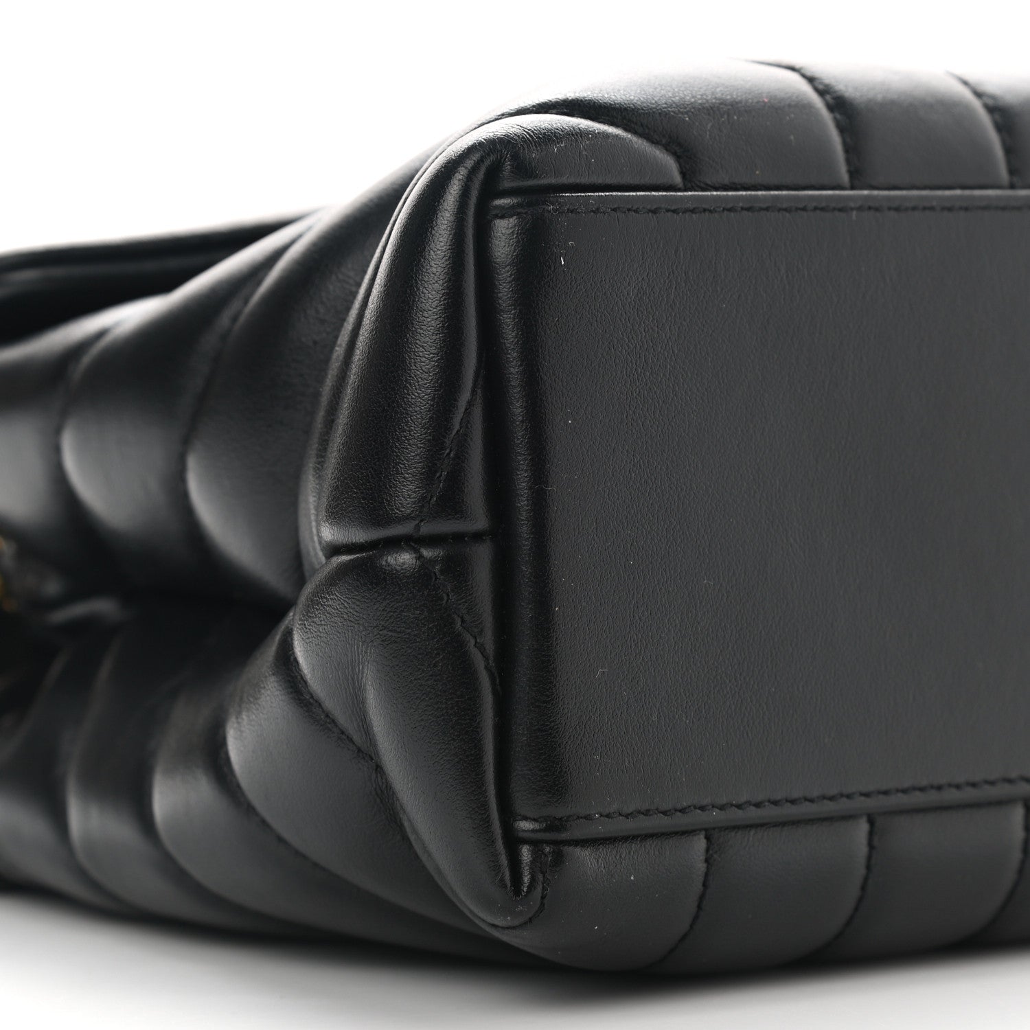 Saint Laurent Calfskin Y Quilted Monogram Small Loulou Chain Satchel Black 8 of 9