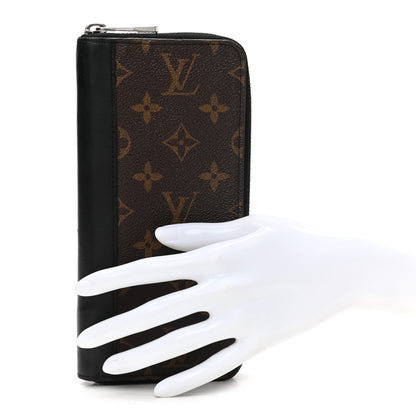 Louis Vuitton Monogram Macassar Vertical Zippy Wallet 2 of 8