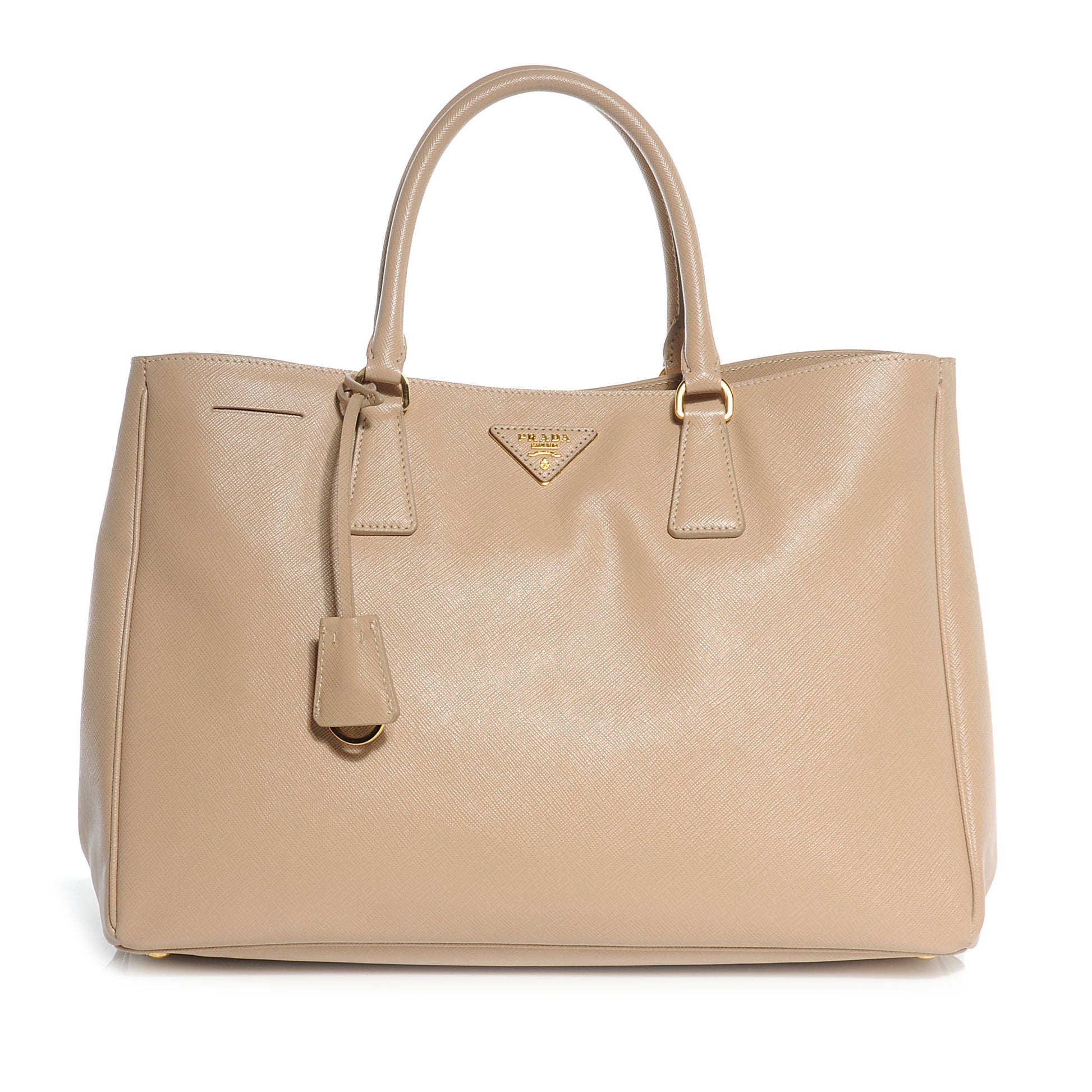Prada Saffiano Lux Large Tote Sabbia 1 of 10