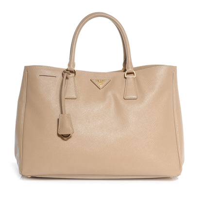 Prada Saffiano Lux Large Tote Sabbia 1 of 10