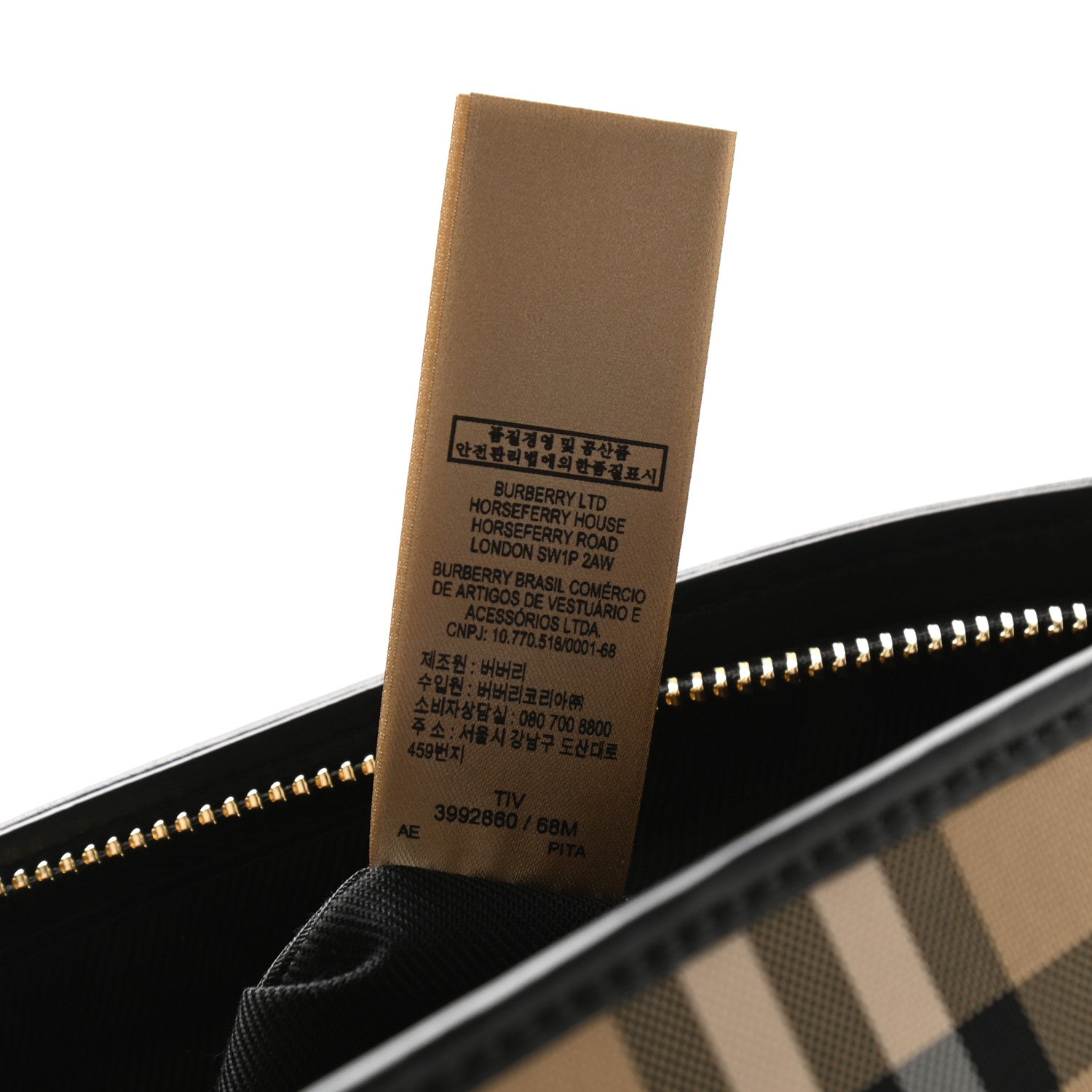 Burberry Horseferry Check Small Chichester Crossbody Clutch Bag Black 8 of 10