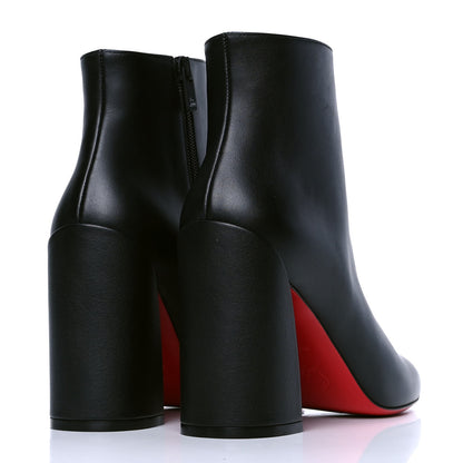 Christian Louboutin Calfskin Turela 85 Ankle Boots 38 Black 3 of 5