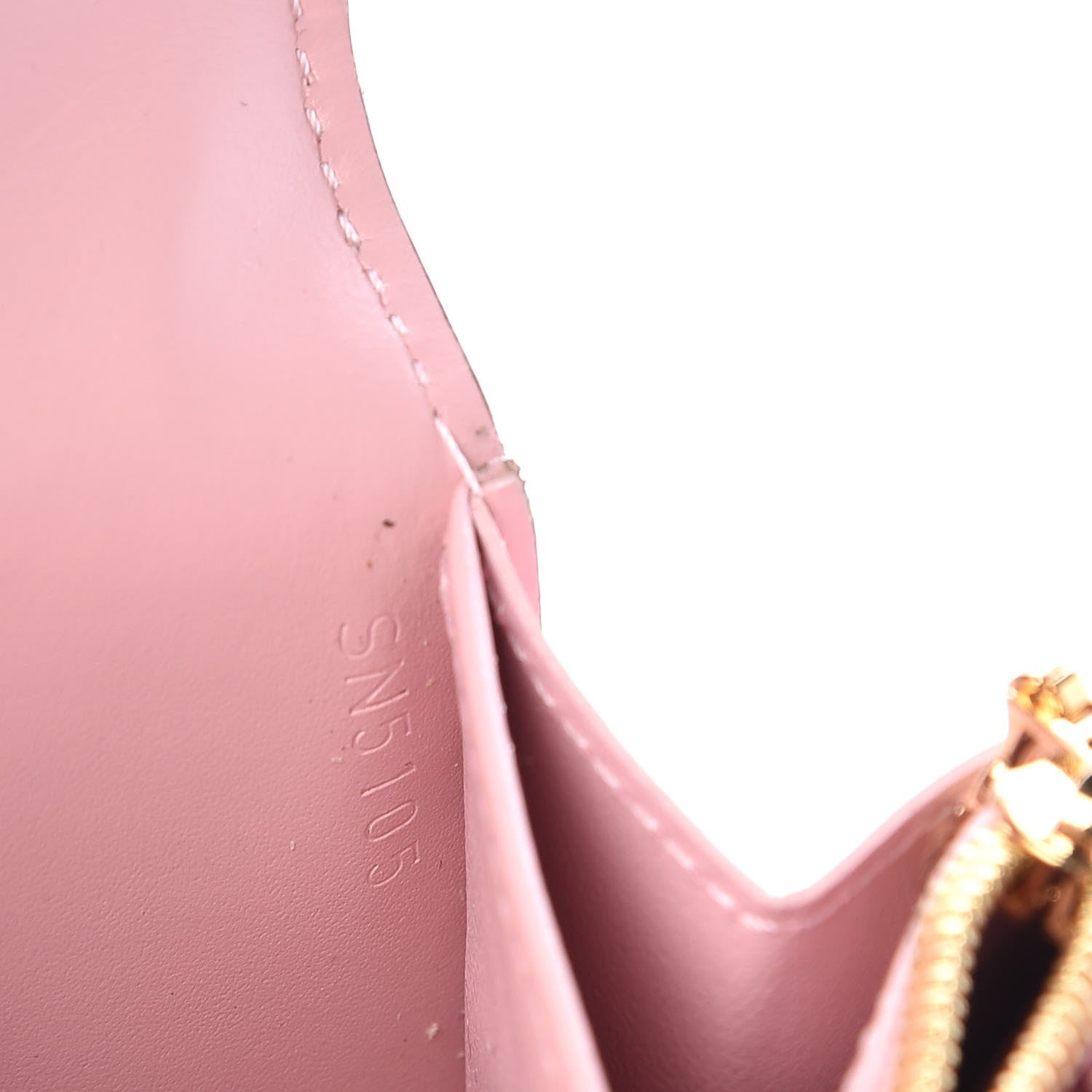 Louis Vuitton Vernis Sarah Compact Wallet Rose Ballerine 7 of 8
