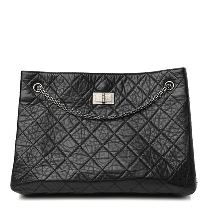 Chanel Aged Calfskin Quilted Reissue 2.55 Tote Black 1 of 10