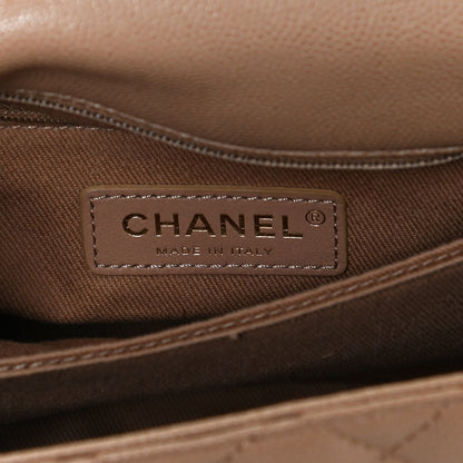 Chanel Caviar Lizard Embossed Quilted Mini Coco Handle Flap Beige 6 of 11