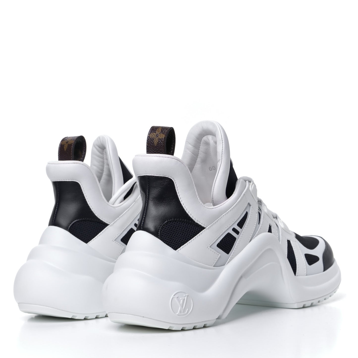 Calfskin Technical Nylon LV Archlight Sneakers 41 Marine