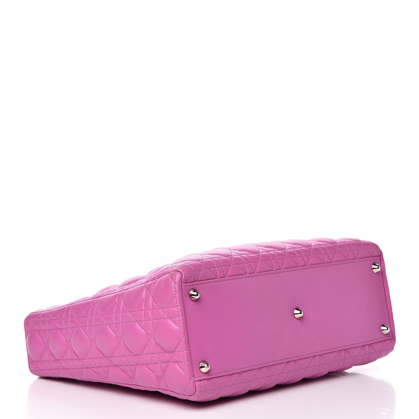 Lambskin Cannage Large Lady Dior Pink