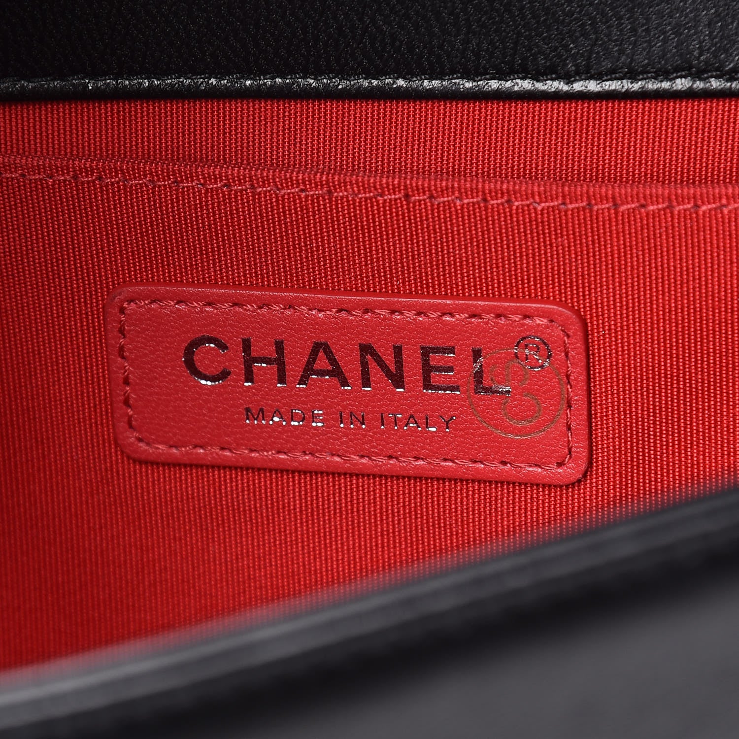 Chanel Lambskin Tweed Logo Embroidered Medium Boy Flap White Red Black 6 of 11