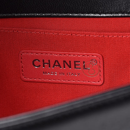 Chanel Lambskin Tweed Logo Embroidered Medium Boy Flap White Red Black 6 of 11