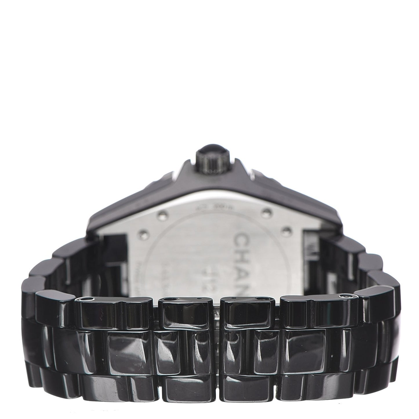 Stainless Steel Ceramic Diamond 38mm J12 Automatic Watch Black