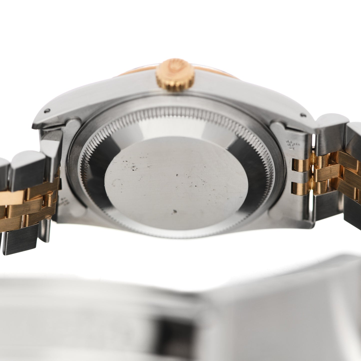 Stainless Steel 18K Yellow Gold Diamond 36mm Oyster Perpetual Datejust Watch Black 16233