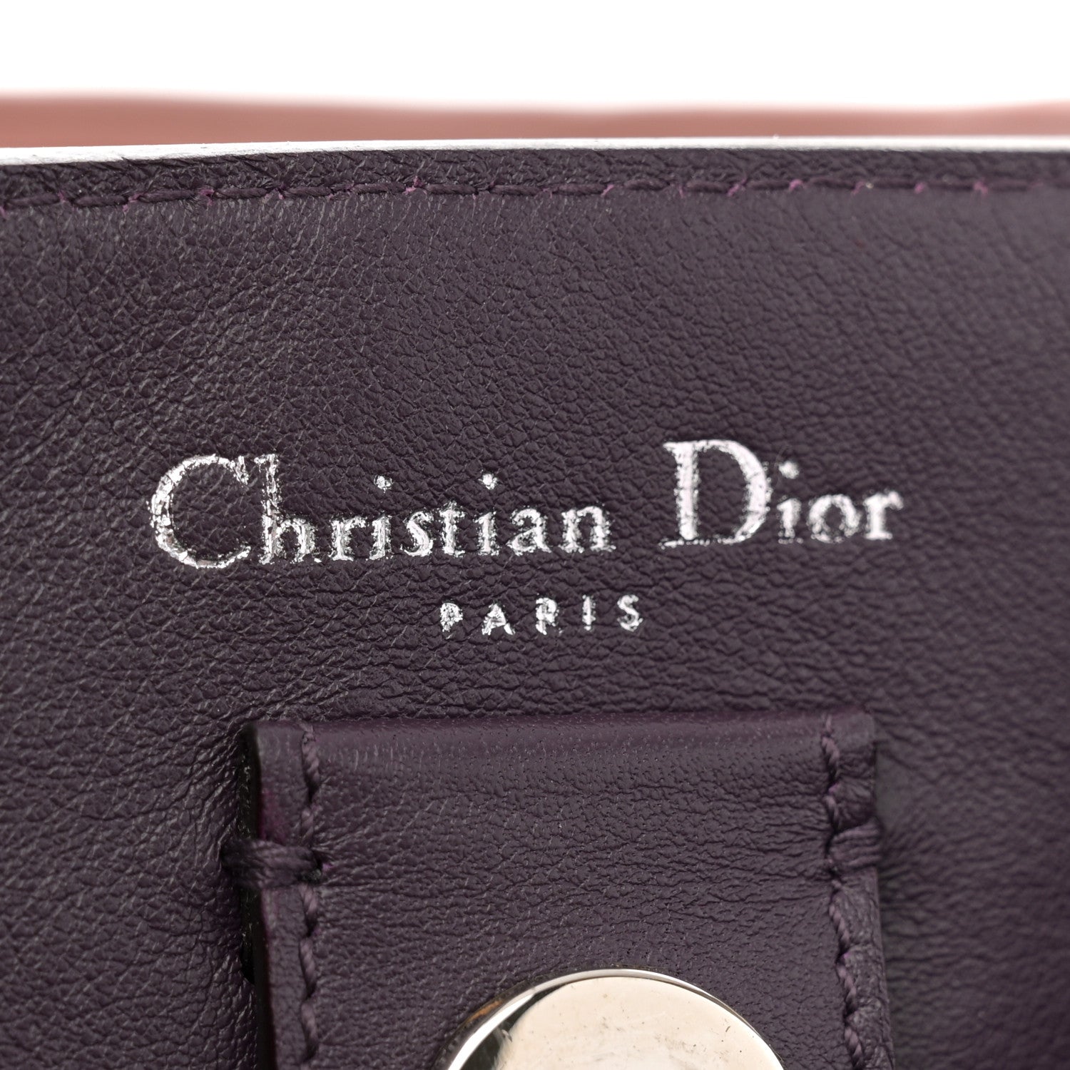 Christian Dior Smooth Calfskin Large Diorissimo Tote Petale 7 of 14