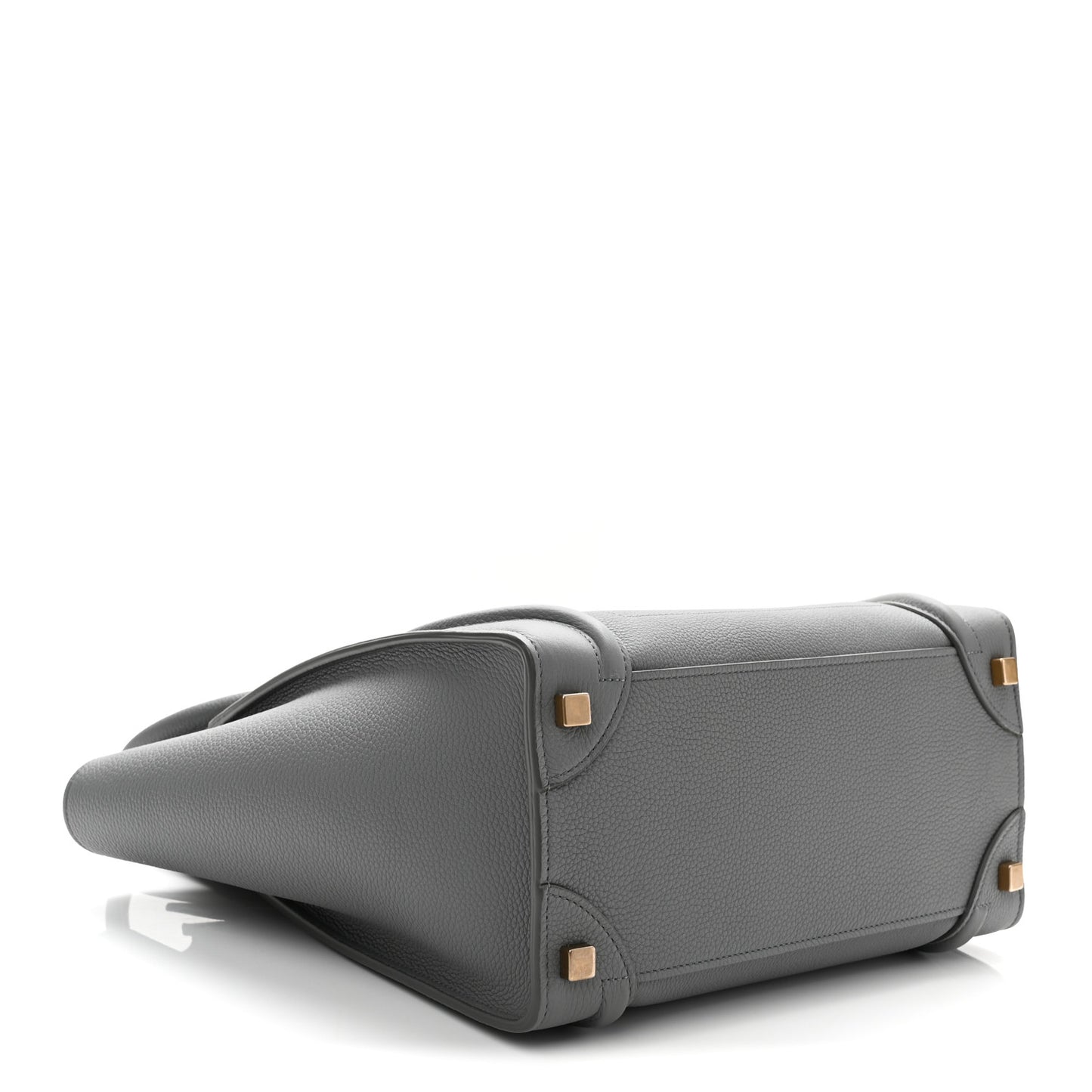 Baby Drummed Calfskin Micro Luggage Kohl
