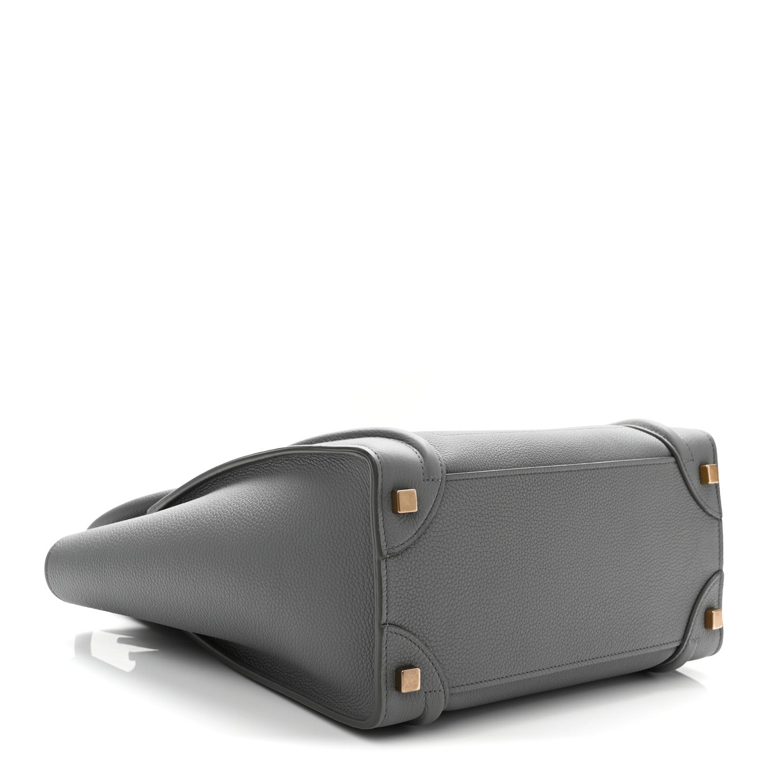 Celine Baby Drummed Calfskin Micro Luggage Kohl 4 of 12