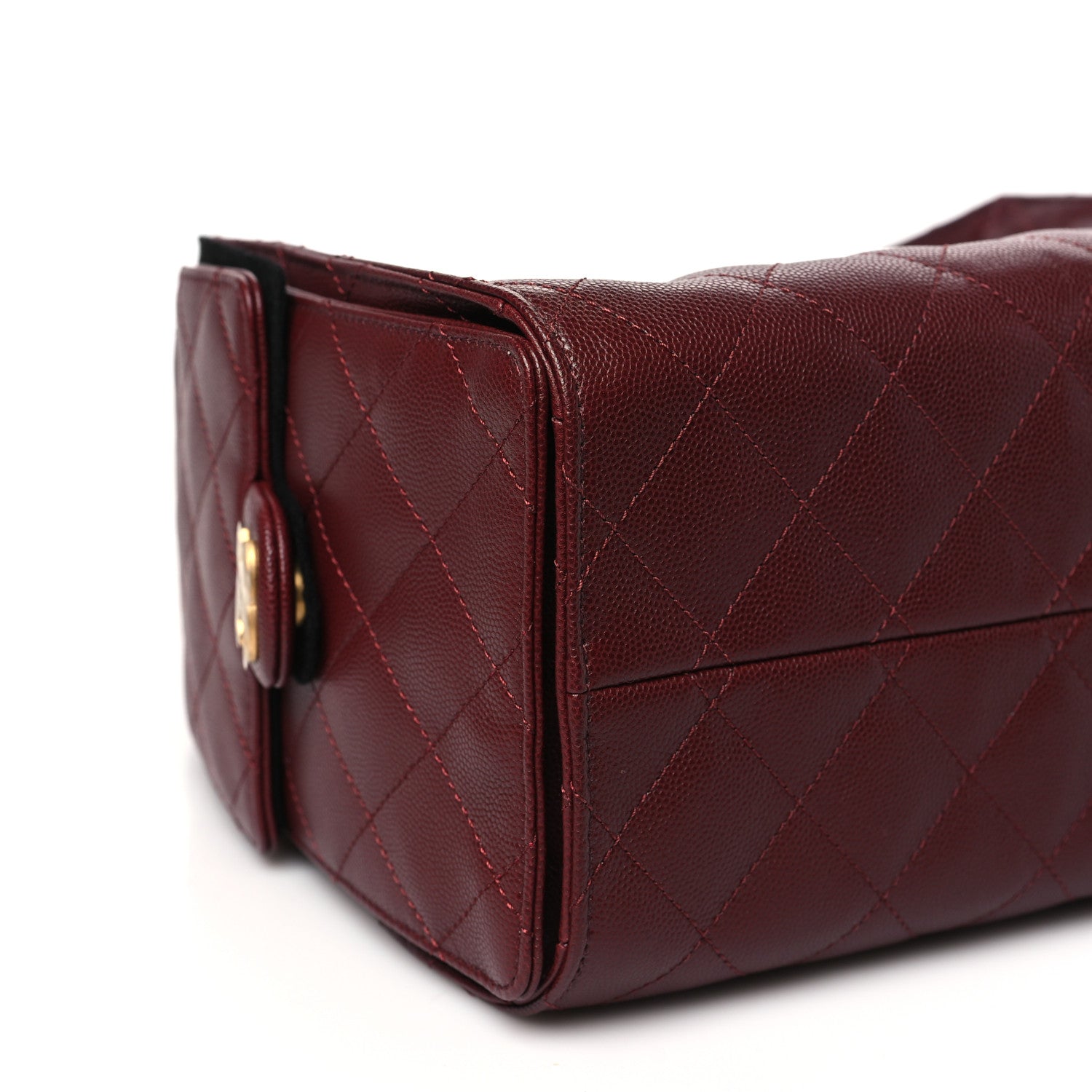 Chanel Caviar Quilted Small Chanel 25 Handbag Burgundy 9 of 11