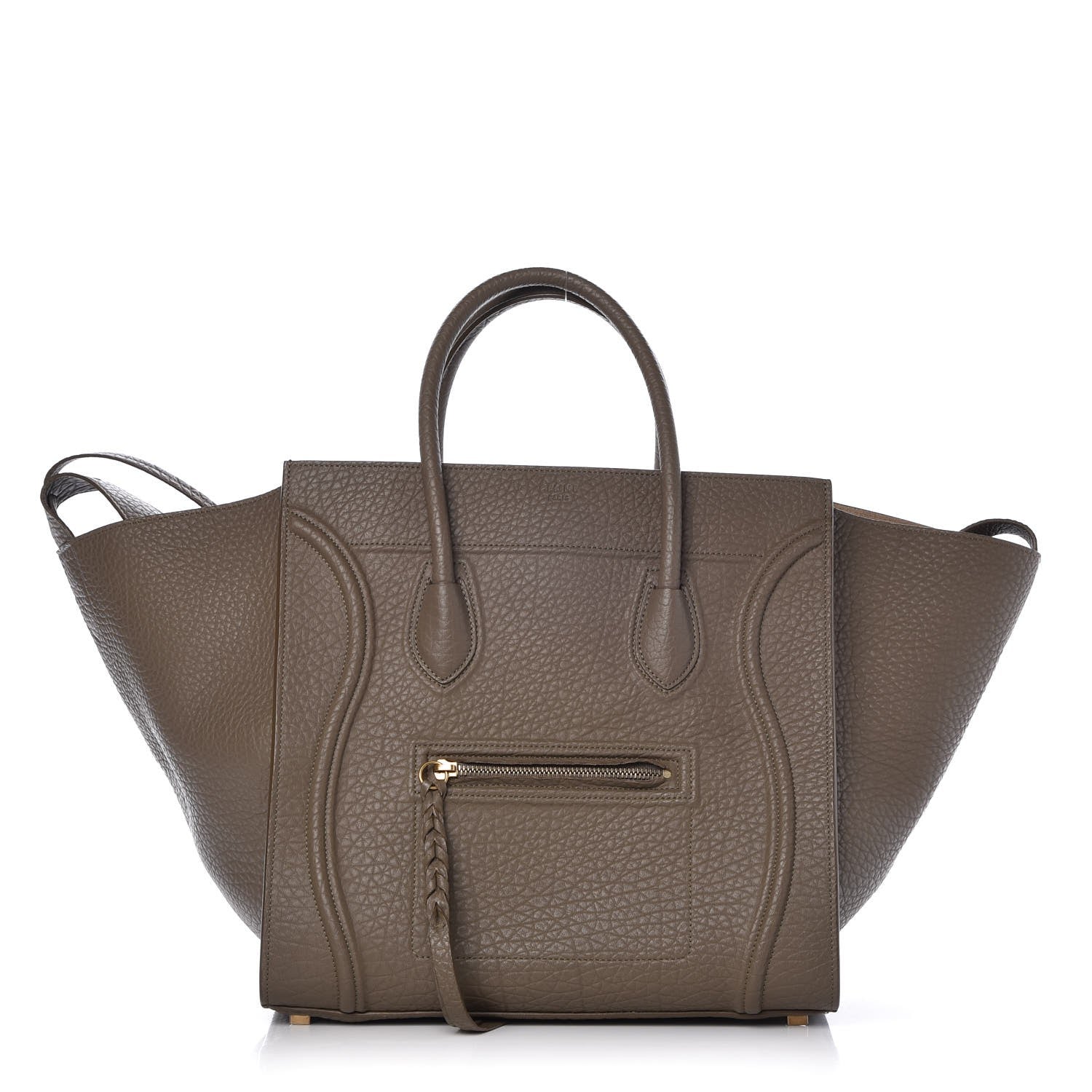 Celine Bullhide Medium Phantom Luggage Taupe 1 of 9