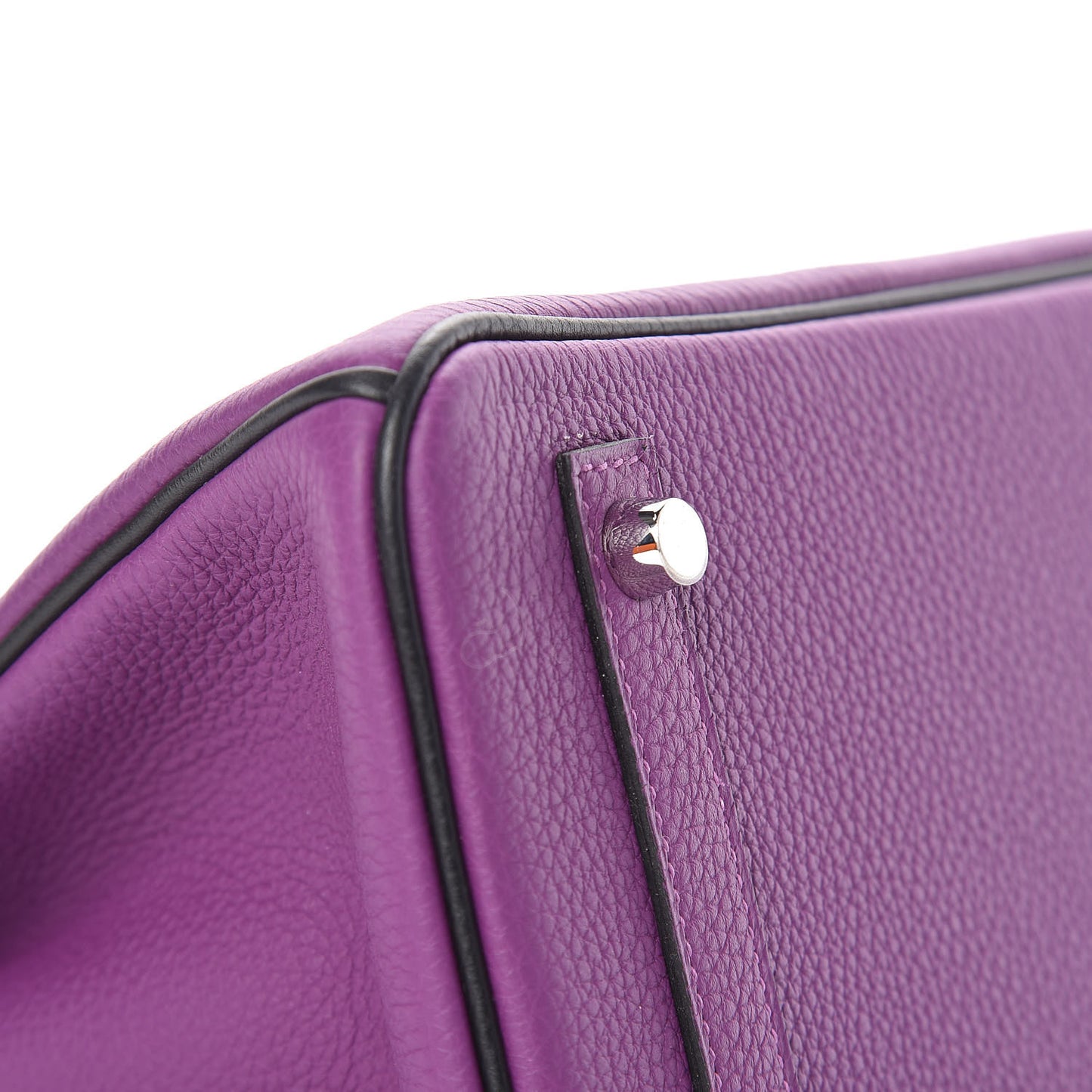 Togo Bi-Color Horseshoe Birkin 30 Anemone Black