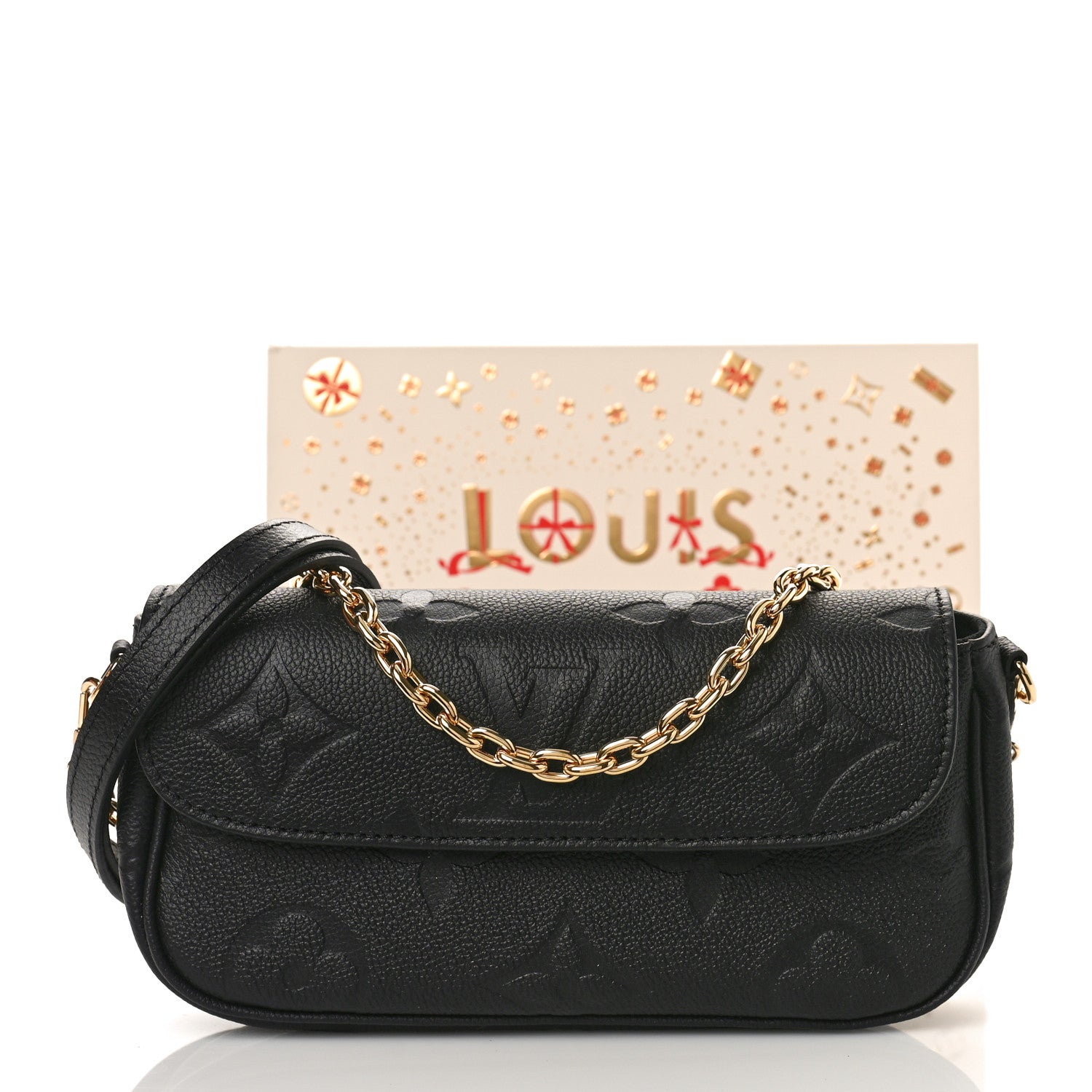 Louis Vuitton Empreinte Monogram Giant Ivy Wallet On Chain Black 9 of 9