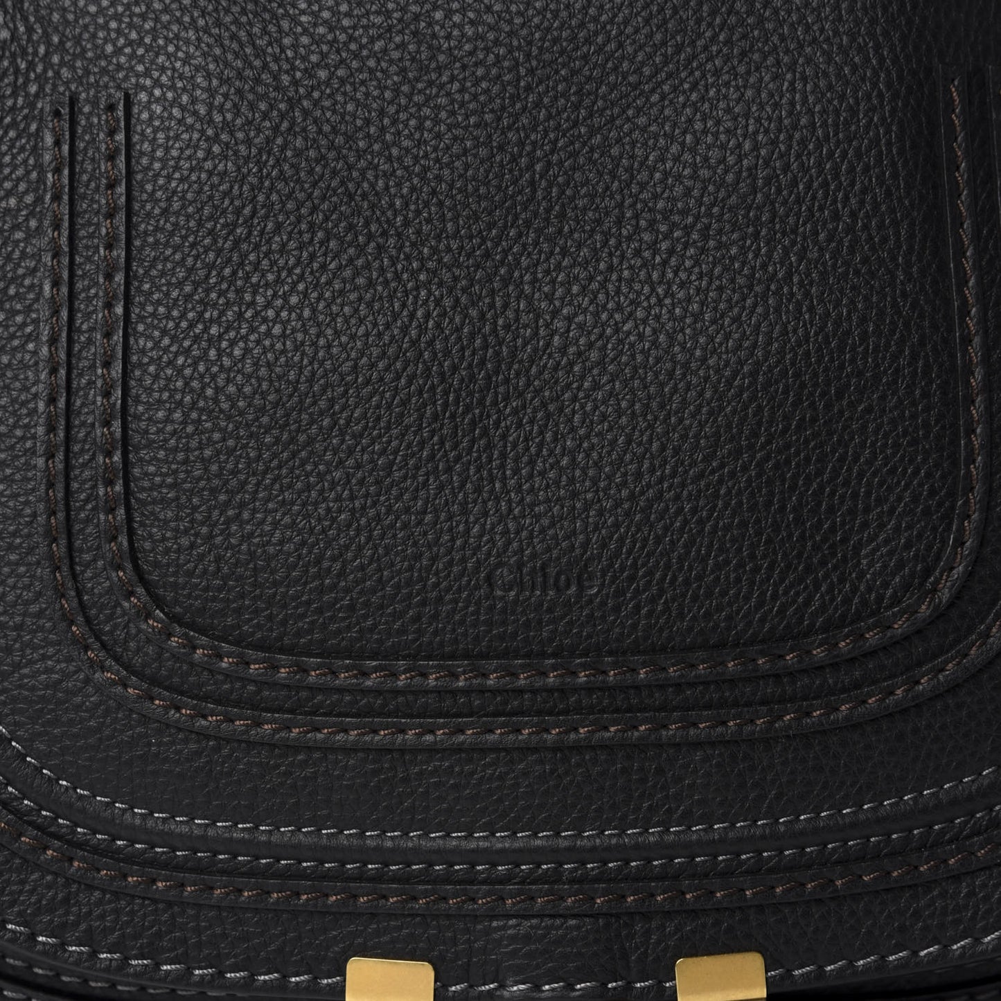 Calfskin Medium Marcie Satchel Black