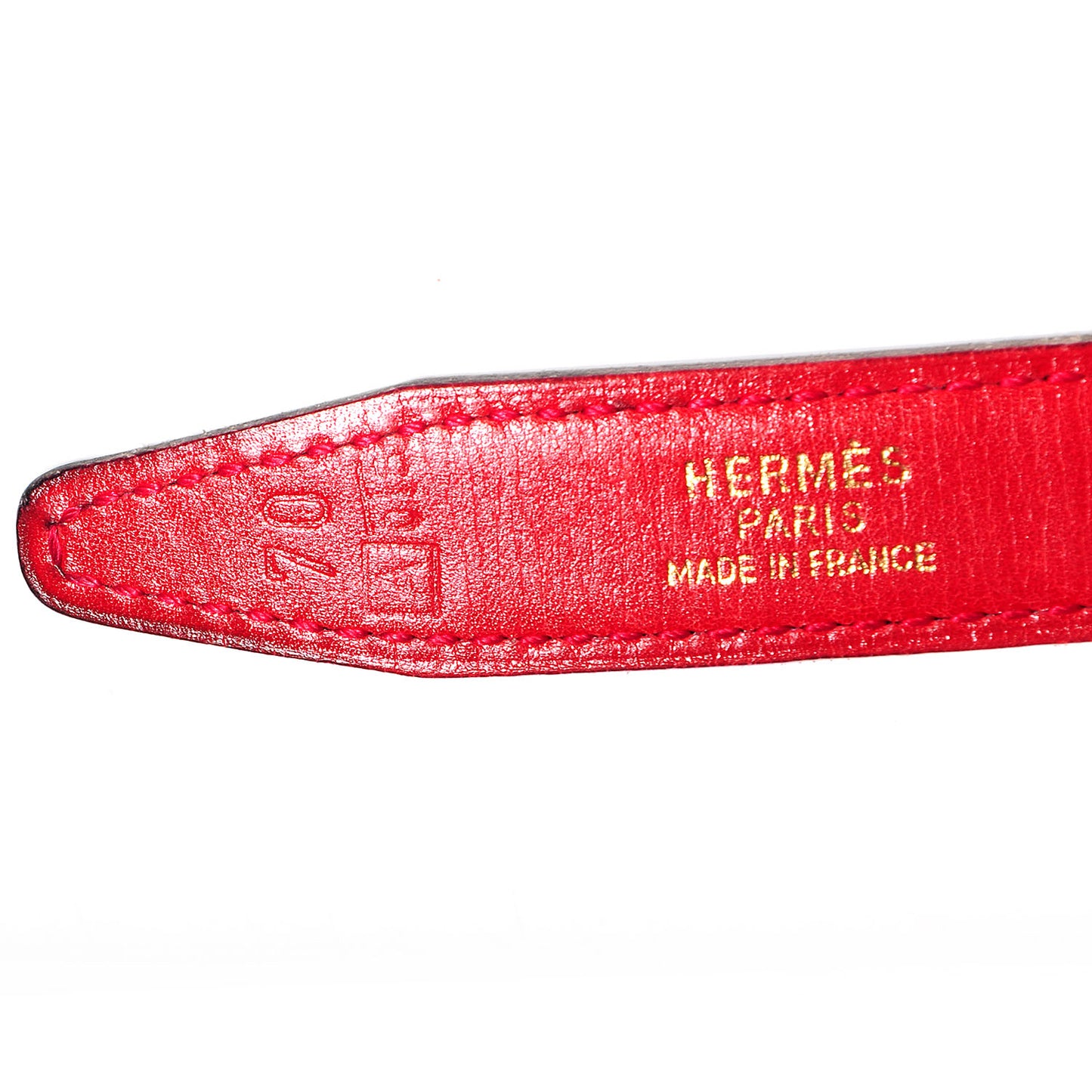 Box Constance 18mm H Belt 70 Rouge Vif Noir