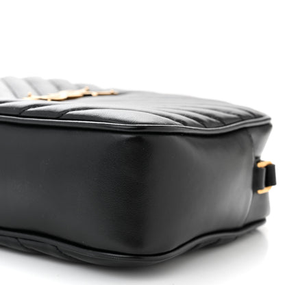 Saint Laurent Calfskin Matelasse Monogram Lou Camera Bag Black 10 of 11