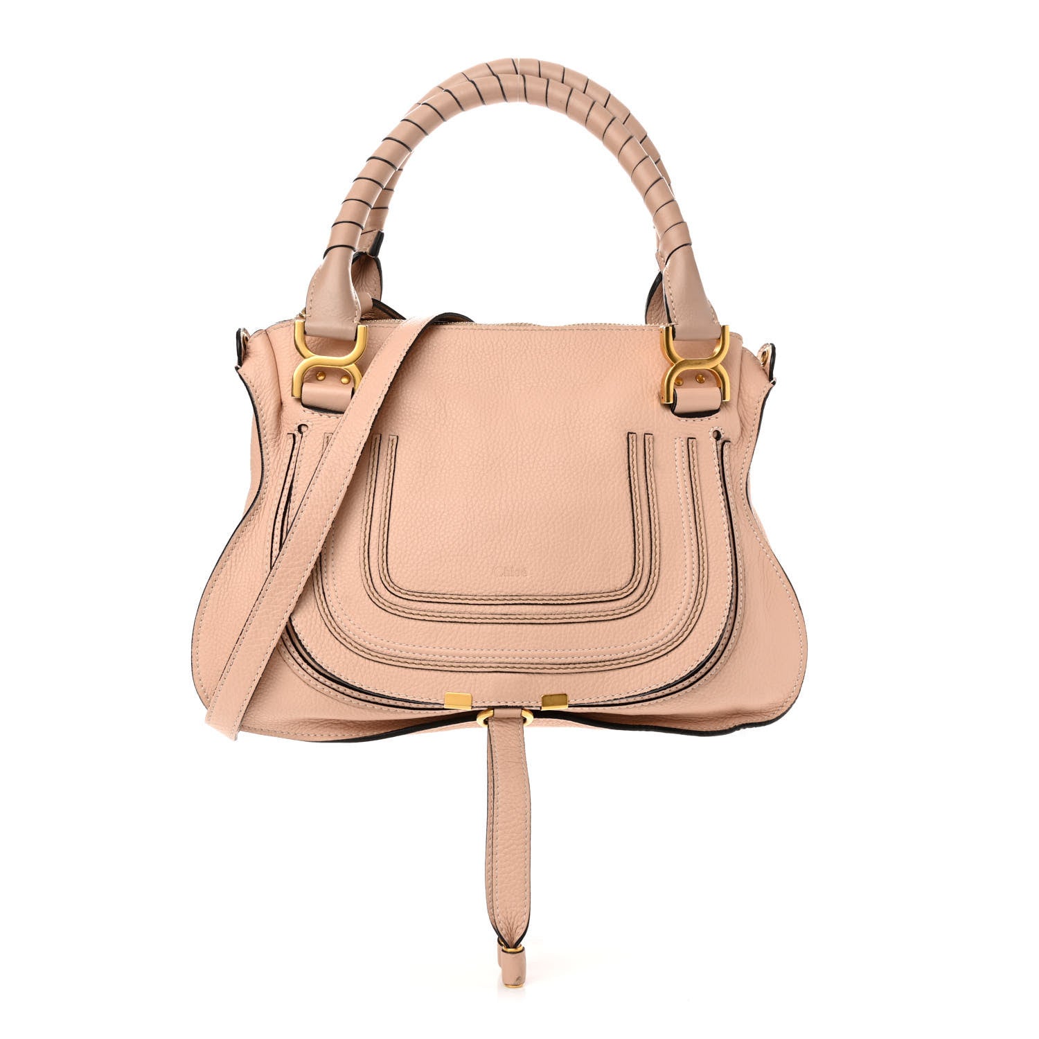 Chloe Calfskin Medium Marcie Satchel Blush Nude 1 of 11
