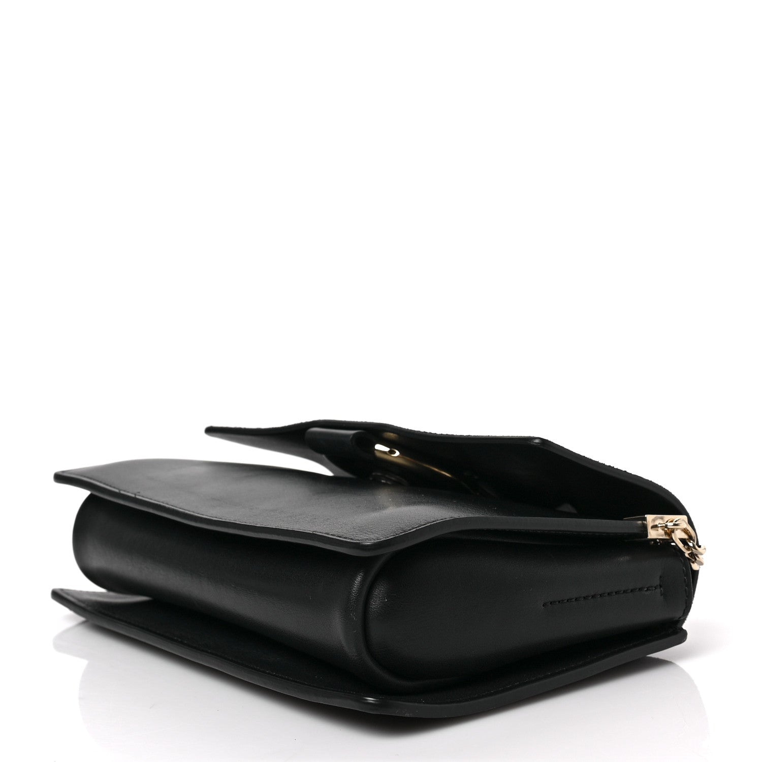 Chloe Suede Calfskin Small Faye Shoulder Bag Black 10 of 10