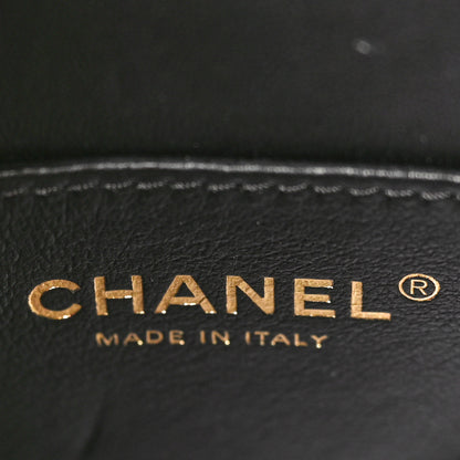 Chanel Calfskin Chevron Quilted Small Medal Flap Black 6 of 9