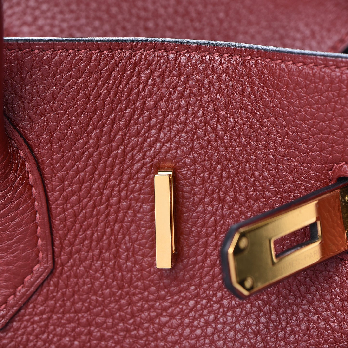 Taurillon Clemence Birkin 35 Rouge H