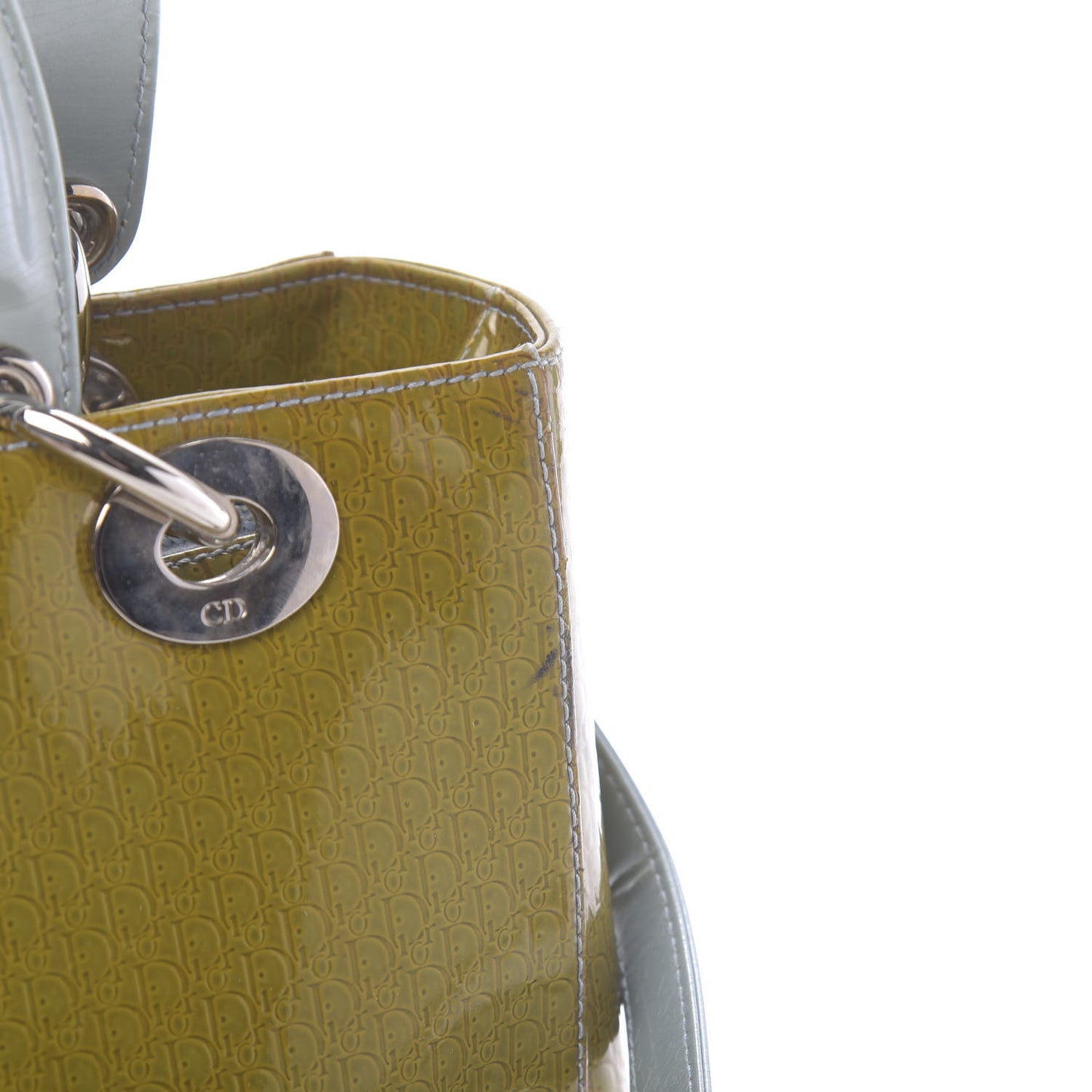 Patent Diorissimo Medium Bi-Color Lady Dior Green Blue
